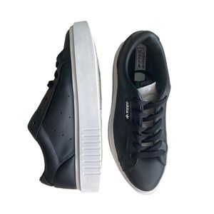 Adidas Platform Sleek Super Shoes Black & White